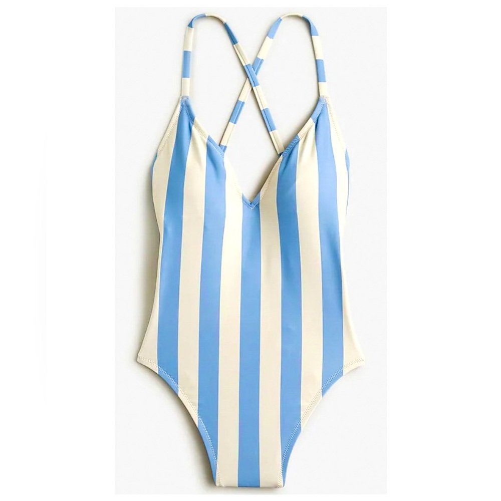 J. Crew Cross Back One Piece Swimsuit NWT